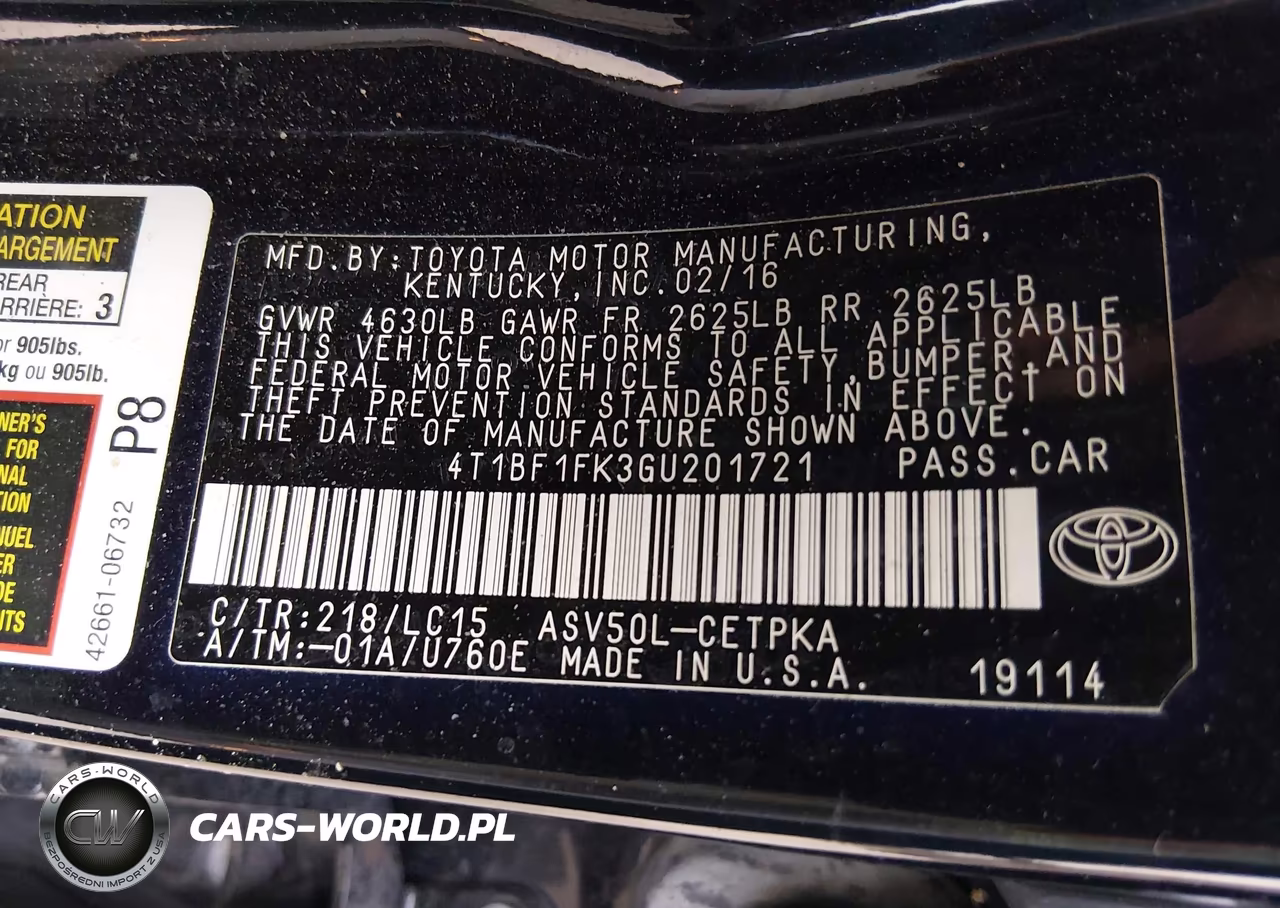 2016 Toyota Camry Xse VIN:4T1BF1FK3GU201721 - 9