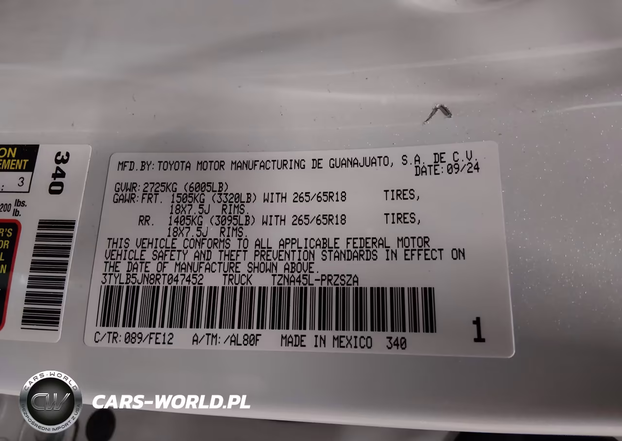 2024 Toyota Tacoma Trd Sport VIN:3TYLB5JN8RT047452 - 9