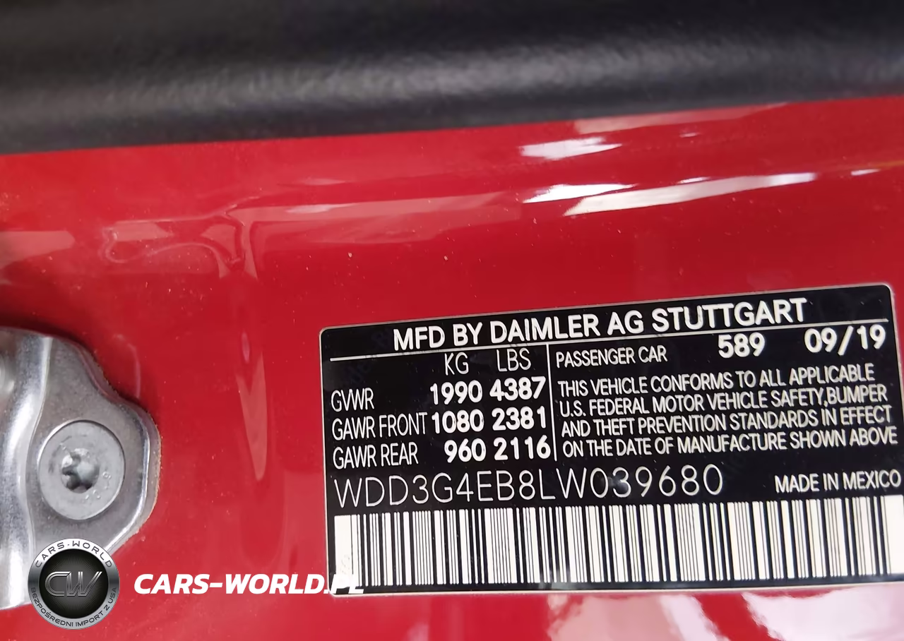 2020 Mercedes-Benz A 220 VIN:WDD3G4EB8LW039680 - 9