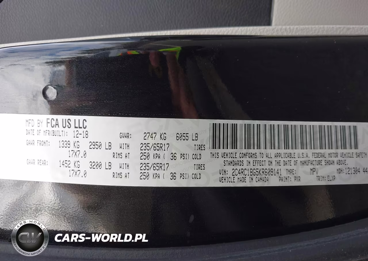 2019 Chrysler Pacifica Touring L VIN:2C4RC1BG5KR609141 - 9
