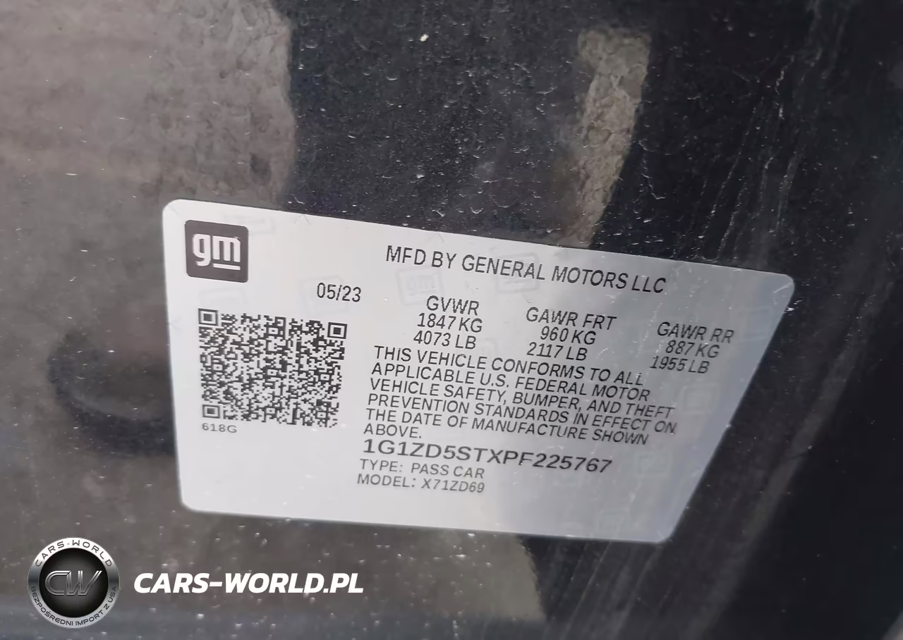 2023 Chevrolet Malibu Fwd 1Lt VIN:1G1ZD5STXPF225767 - 9