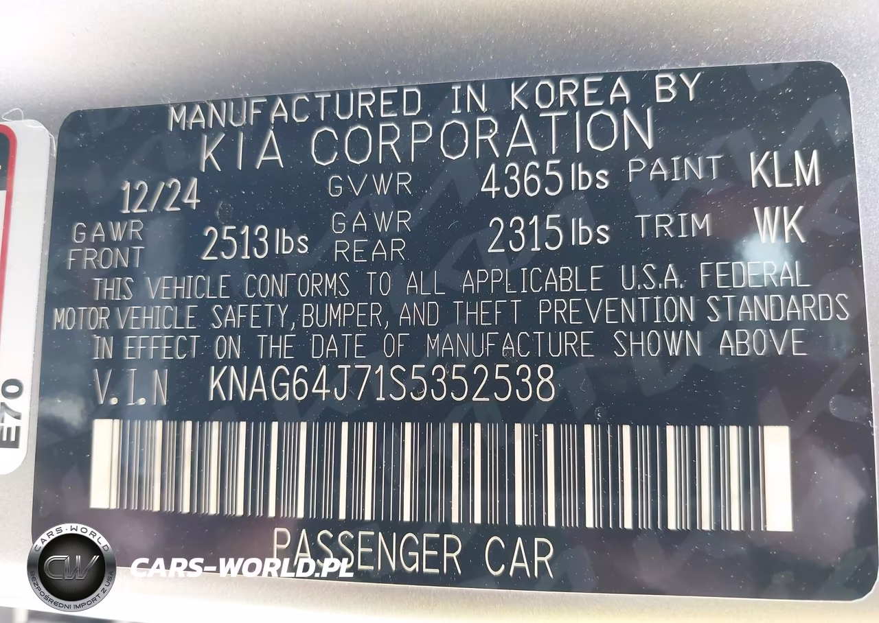 2025 Kia K5 Gt-Line VIN:KNAG64J71S5352538 - 9