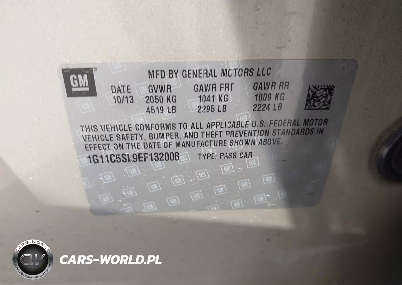 2014 Chevrolet Malibu 1Lt VIN:1G11C5SL9EF132008 - 9