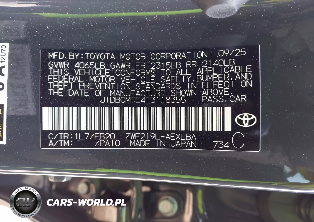 2026 Toyota Corolla Hybrid Hybrid Le VIN:JTDBCMFE4T3118355 - 9