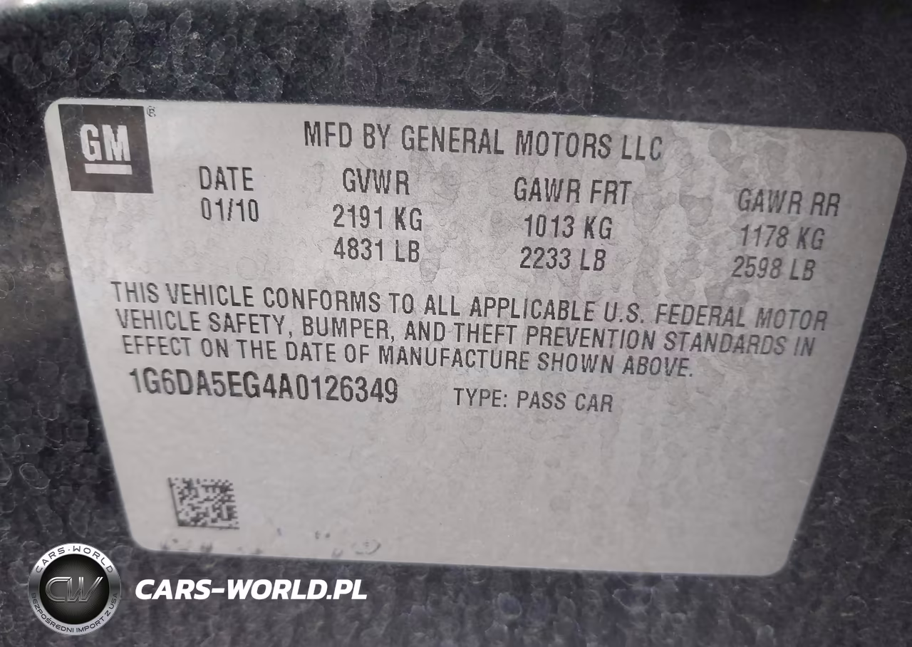 2010 Cadillac Cts Standard VIN:1G6DA5EG4A0126349 - 9