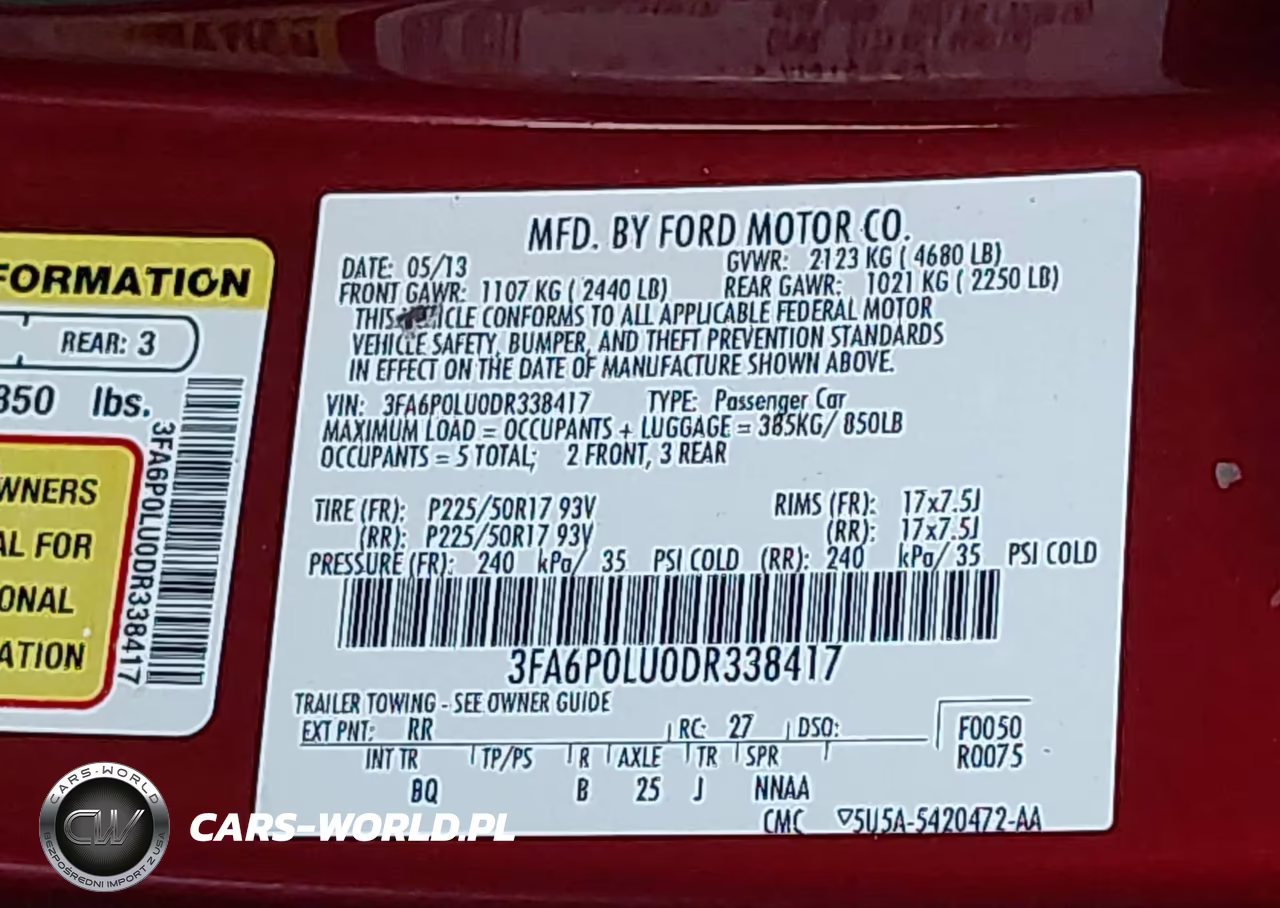 2013 Ford Fusion Hybrid Se VIN:3FA6P0LU0DR338417 - 9