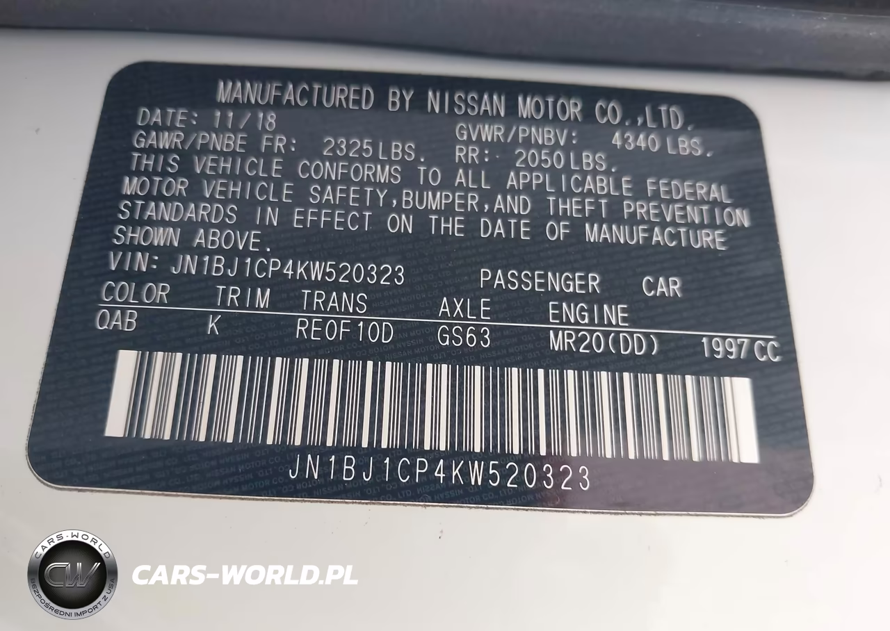 2019 Nissan Rogue Sport Sv VIN:JN1BJ1CP4KW520323 - 9