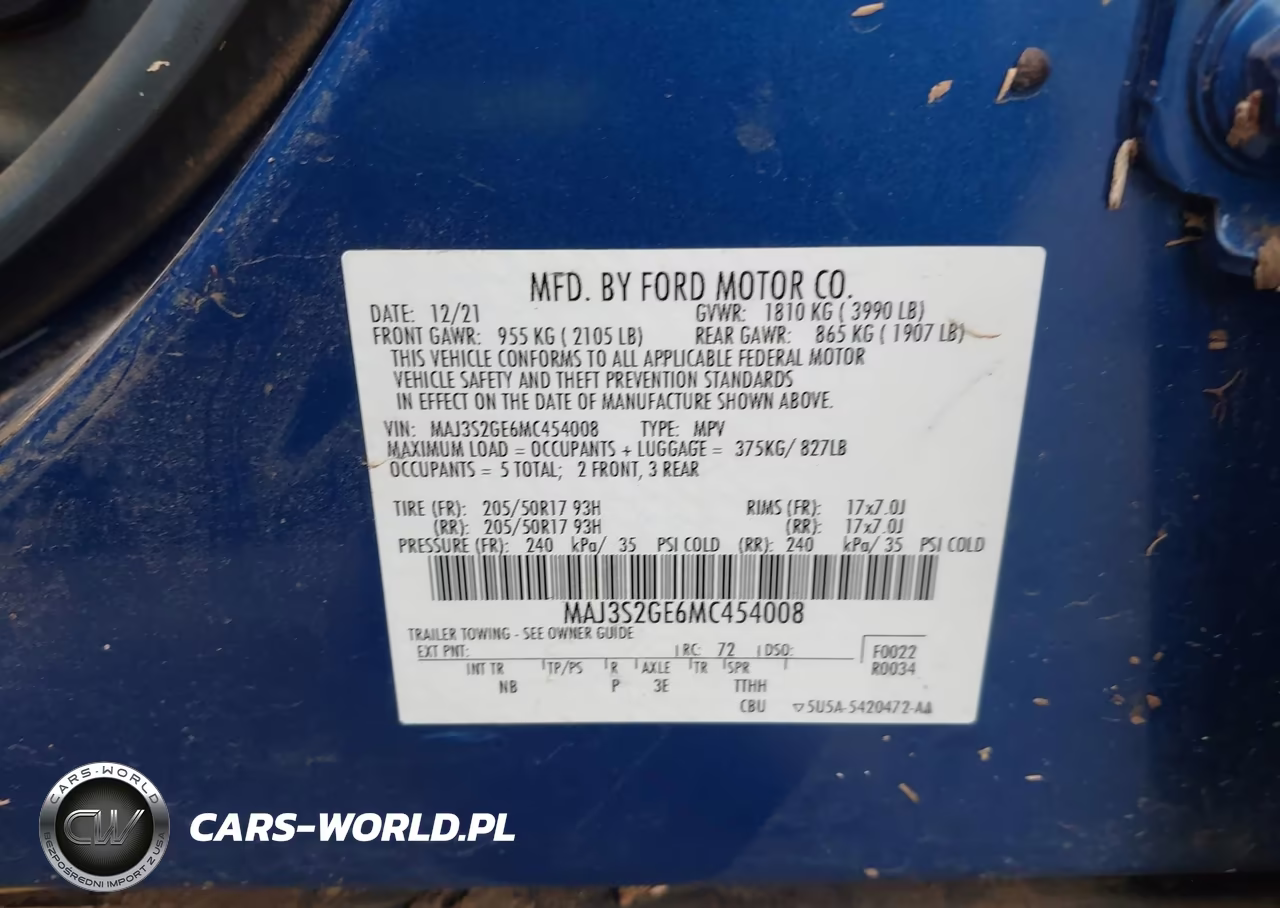 2021 Ford Ecosport Se VIN:MAJ3S2GE6MC454008 - 9