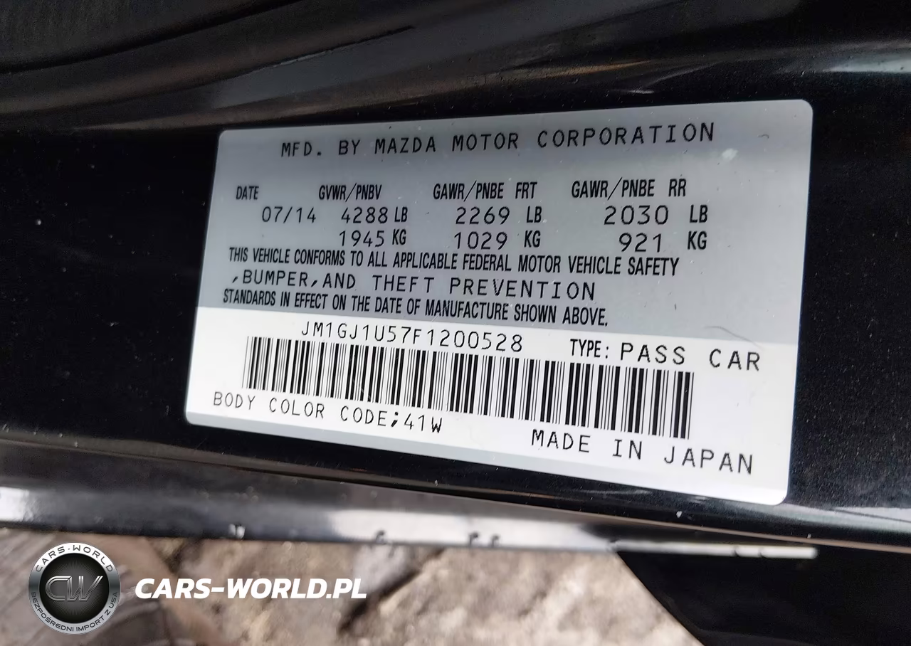 2015 Mazda Mazda6 I Sport VIN:JM1GJ1U57F1200528 - 9