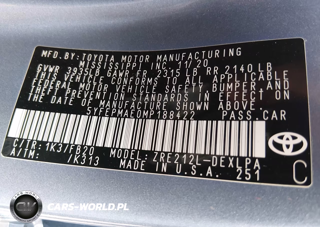 2021 Toyota Corolla Le VIN:5YFEPMAE0MP188422 - 9