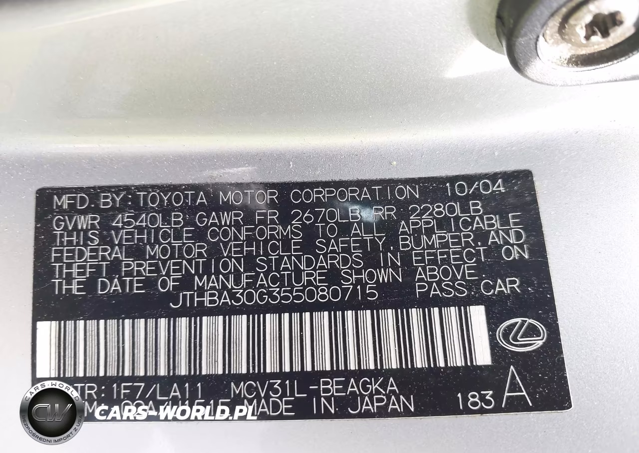 2005 Lexus Es 330 VIN:JTHBA30G355080715 - 9