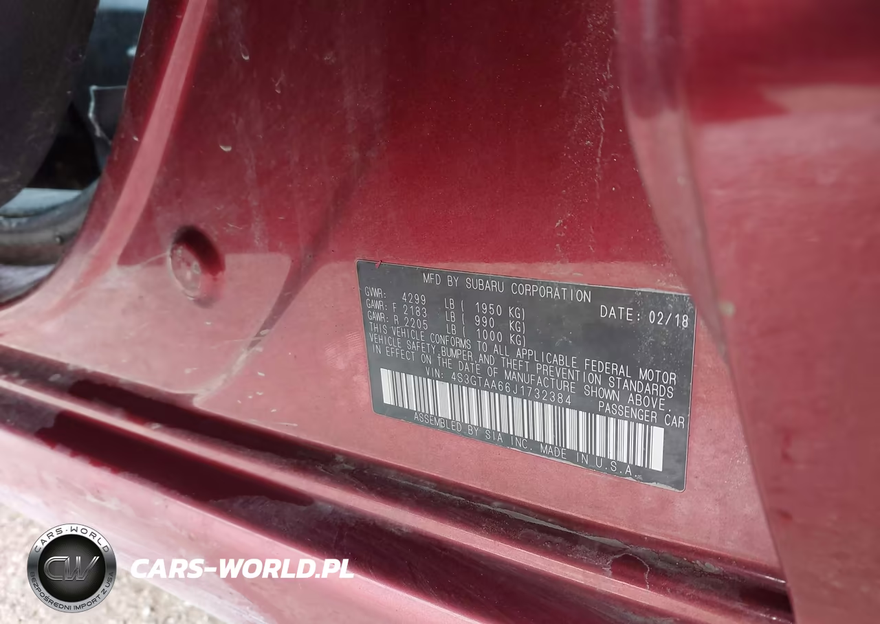 2018 Subaru Impreza 2.0I VIN:4S3GTAA66J1732384 - 9
