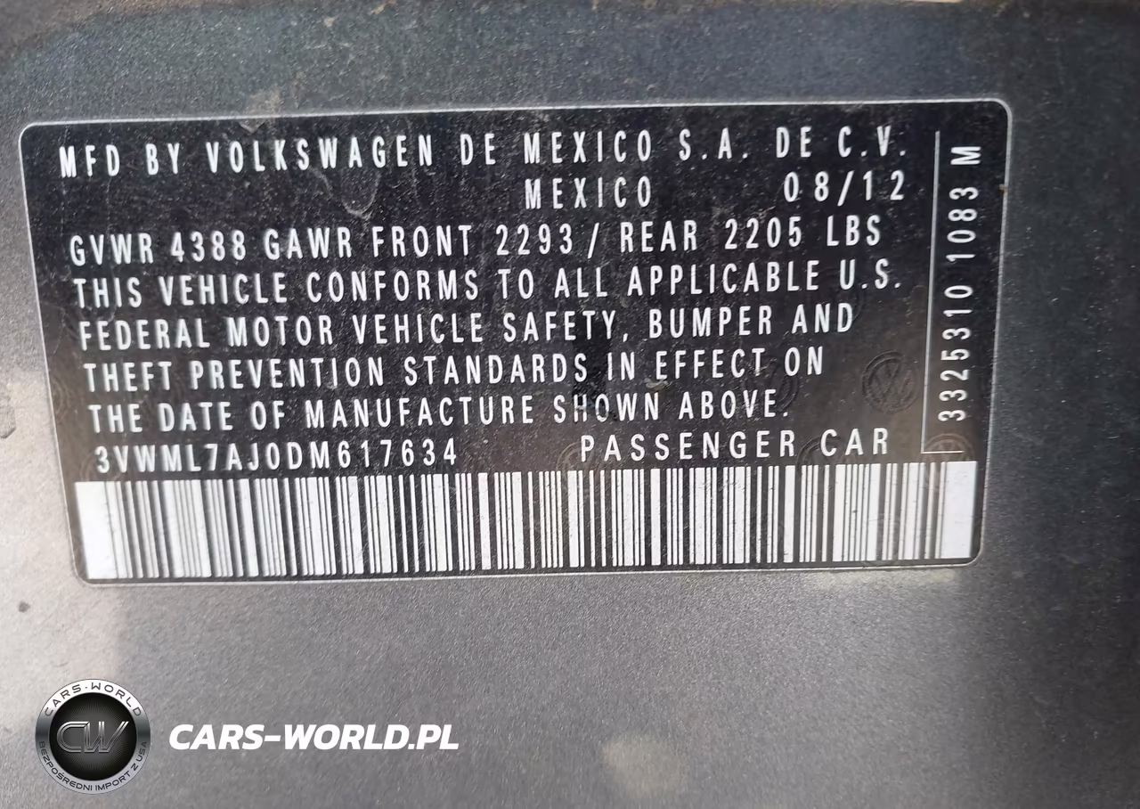 2013 Volkswagen Jetta Sportwagen 2.0L Tdi VIN:3VWML7AJ0DM617634 - 9