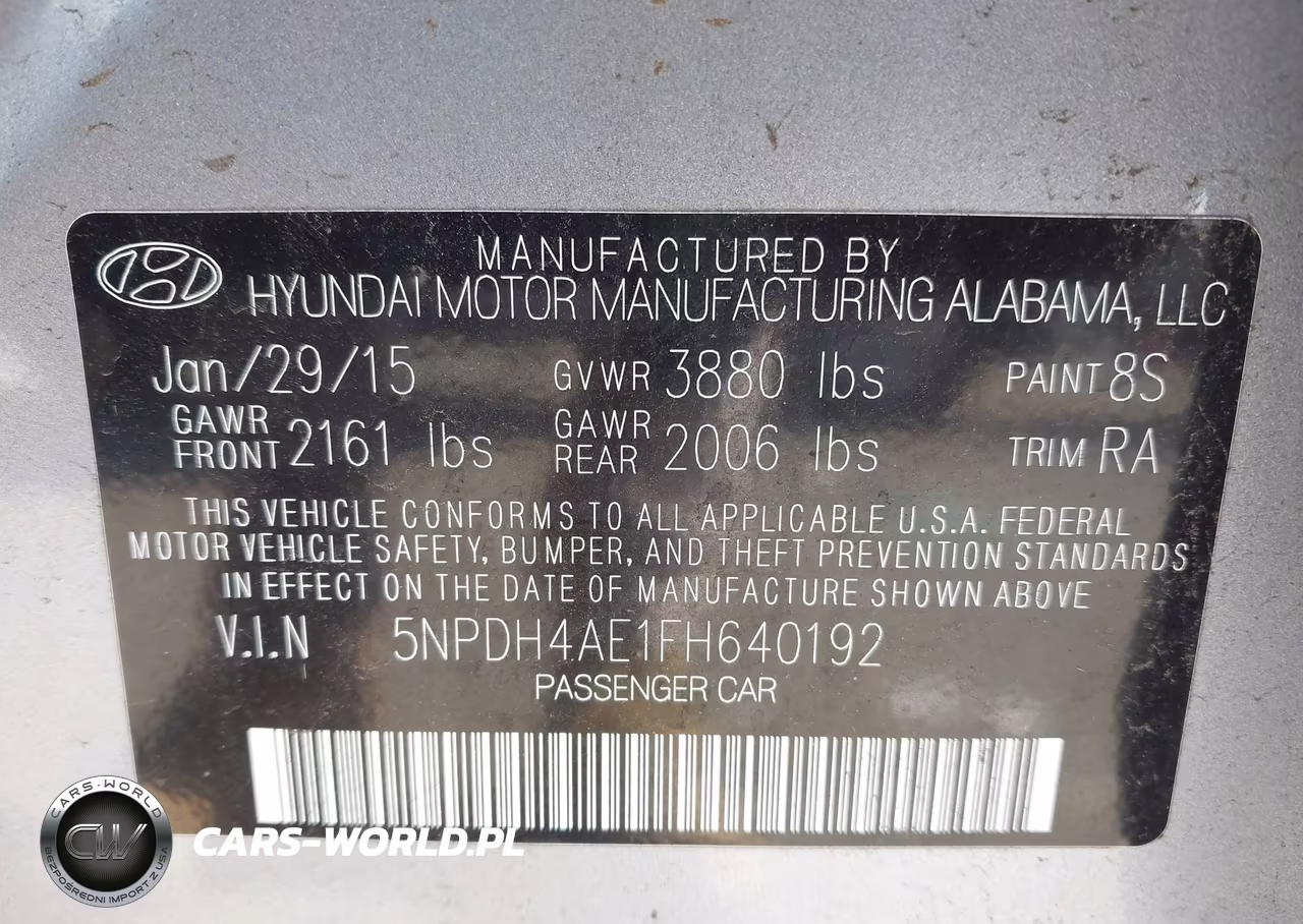 2015 Hyundai Elantra Se VIN:5NPDH4AE1FH640192 - 9