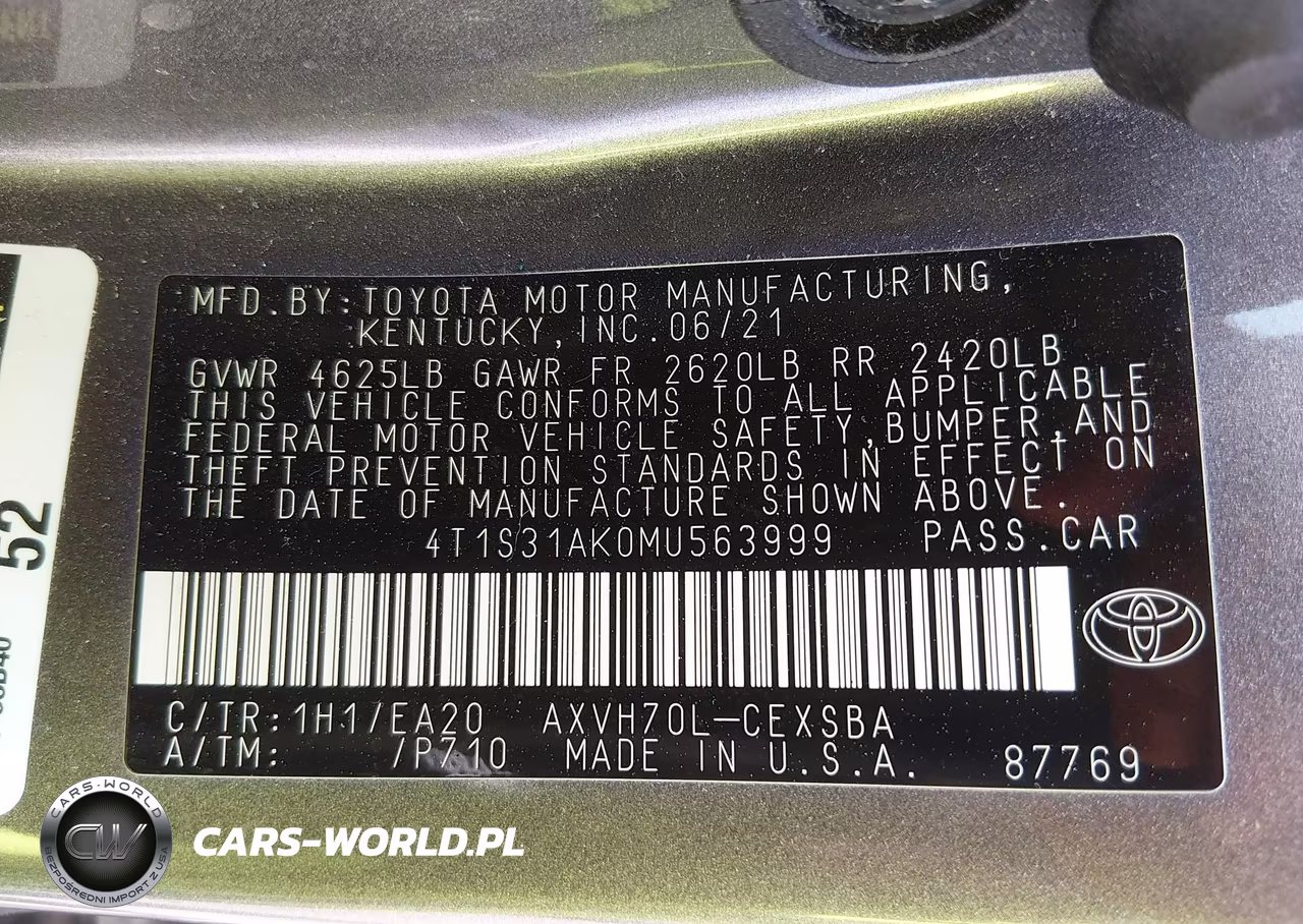 2021 Toyota Camry Se Hybrid VIN:4T1S31AK0MU563999 - 9