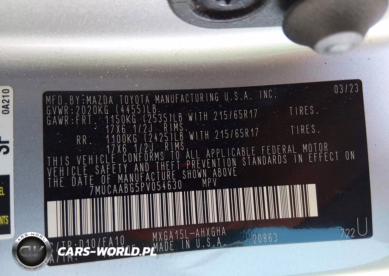 2023 Toyota Corolla Cross Le VIN:7MUCAABG5PV054630 - 9