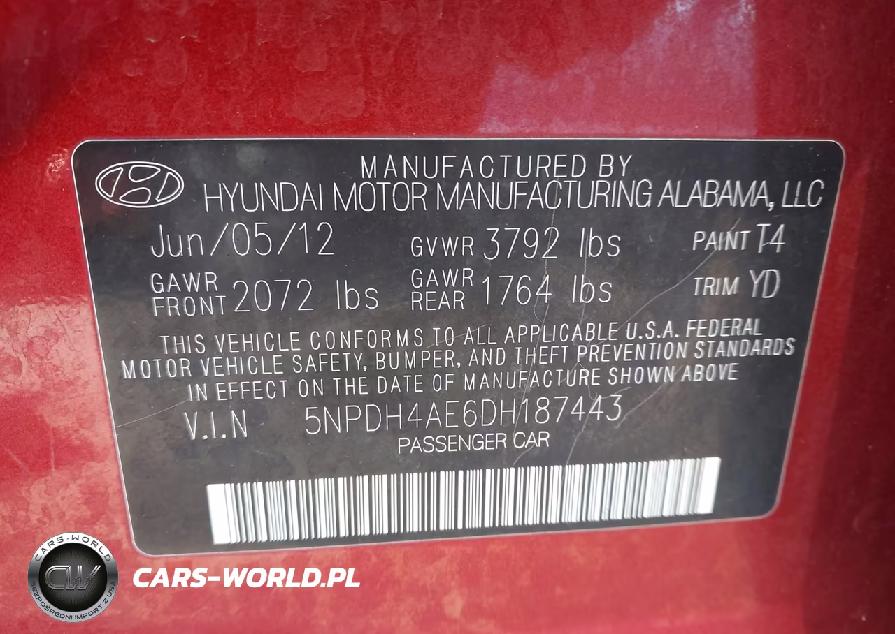 2013 Hyundai Elantra Gls-Limited VIN:5NPDH4AE6DH187443 - 9