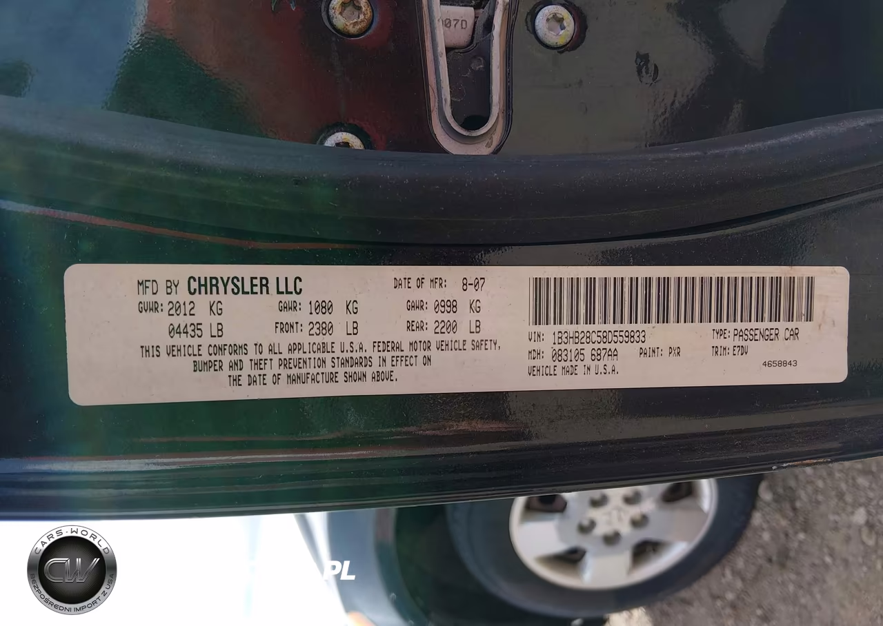 2008 Dodge Caliber Se VIN:1B3HB28C58D559833 - 9
