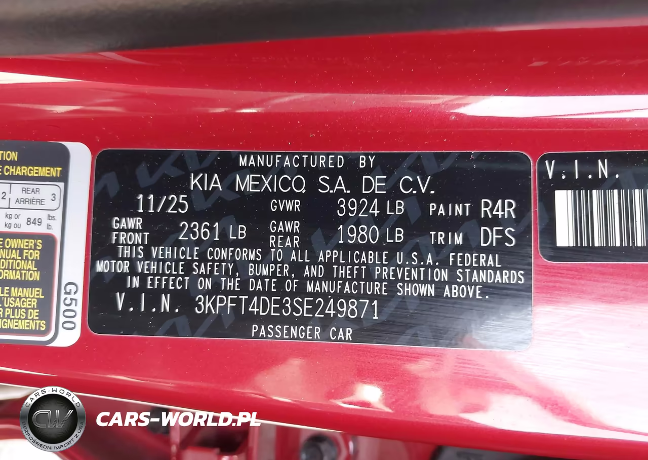 2025 Kia K4 Lxs VIN:3KPFT4DE3SE249871 - 9