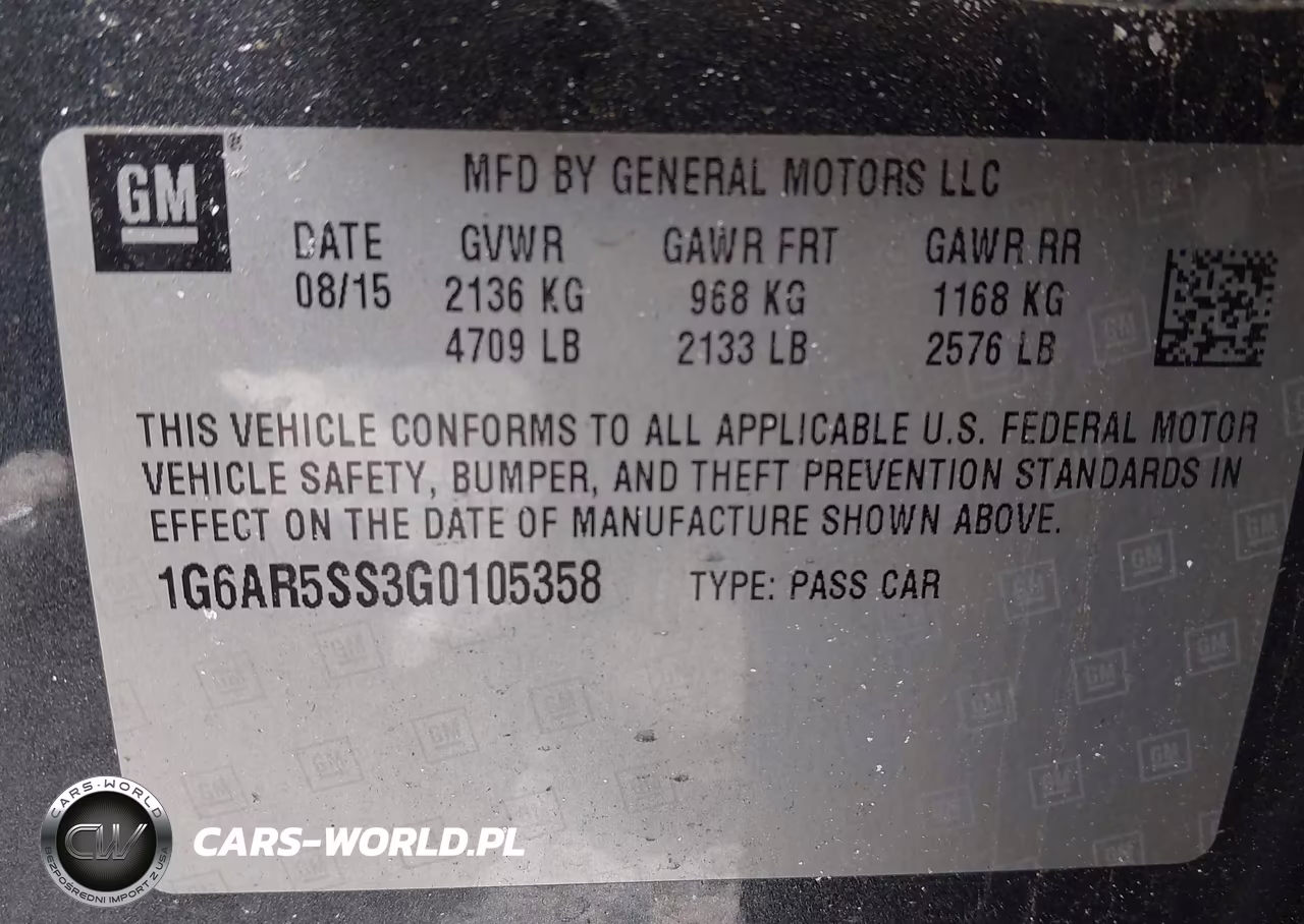 2016 Cadillac Cts Luxury Collection VIN:1G6AR5SS3G0105358 - 9