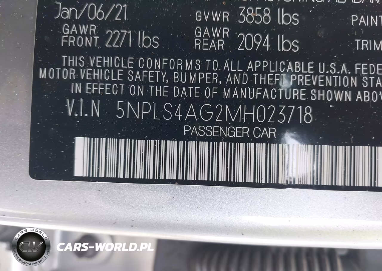 2021 Hyundai Elantra Sel VIN:5NPLS4AG2MH023718 - 9