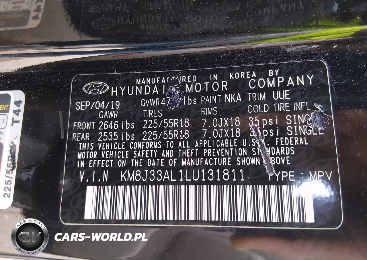 2020 Hyundai Tucson Ultimate VIN:KM8J33AL1LU131811 - 9
