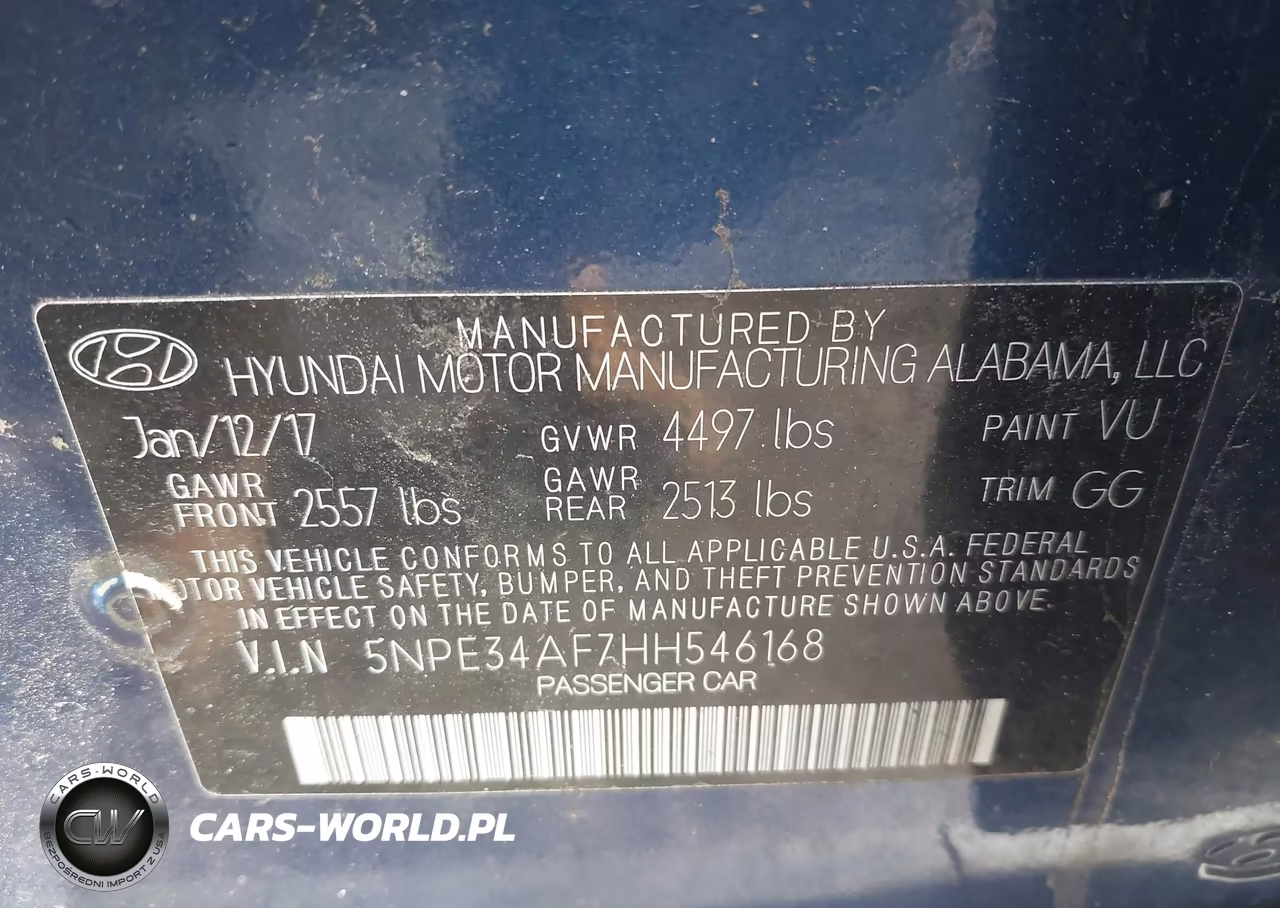 2017 Hyundai Sonata Sport VIN:5NPE34AF7HH546168 - 9