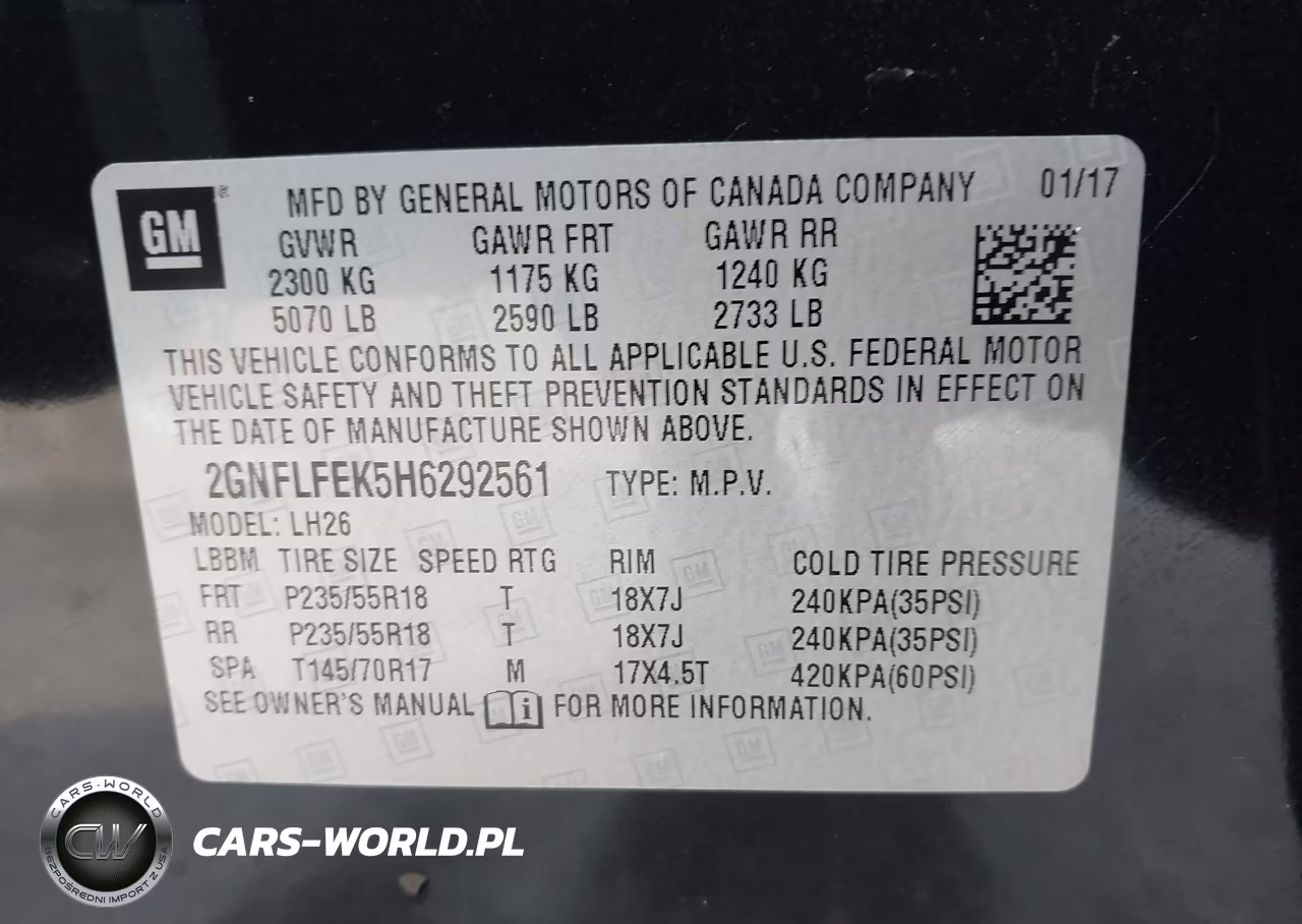 2017 Chevrolet Equinox Lt VIN:2GNFLFEK5H6292561 - 9