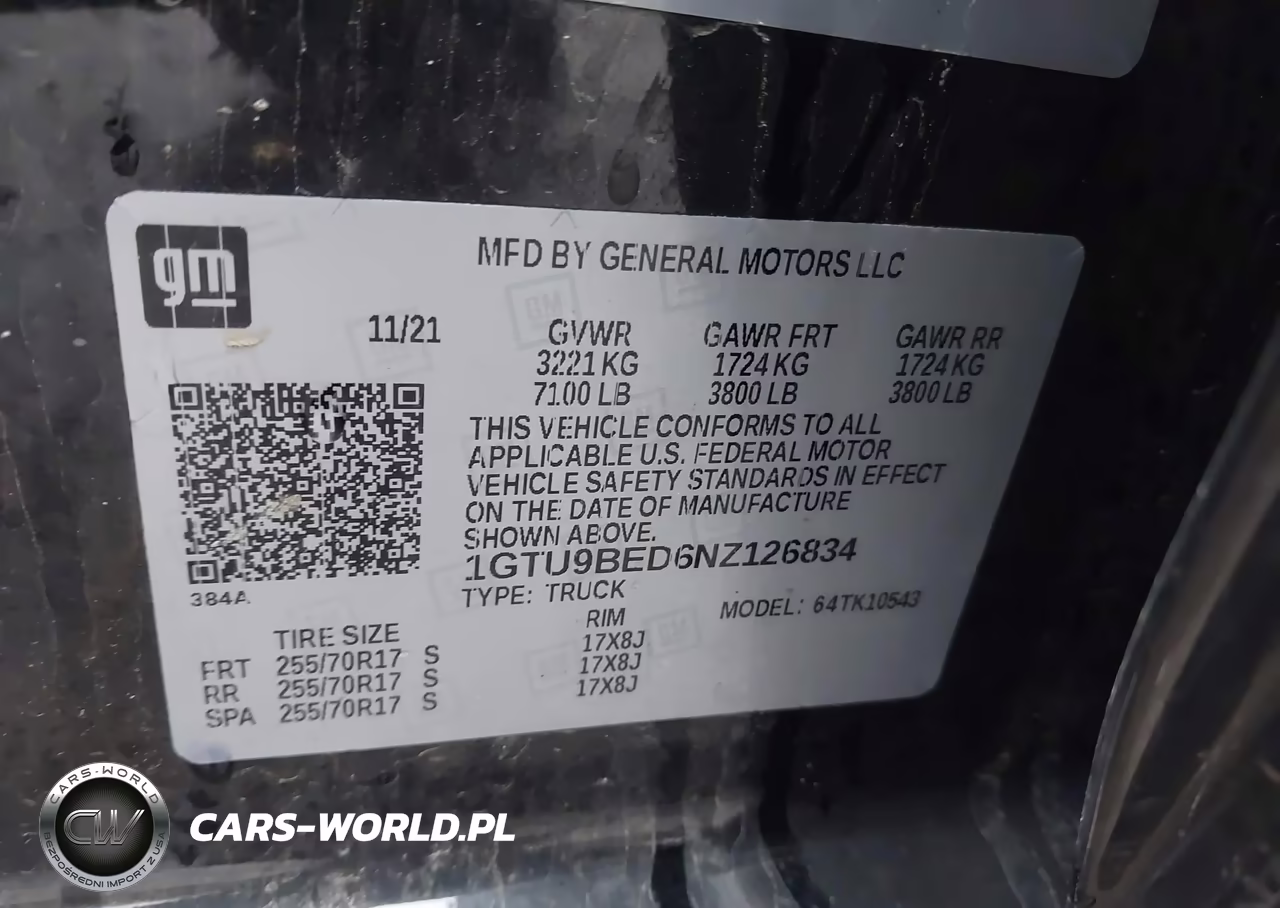 2022 GMC Sierra 1500 Limited 4Wd Short Box Sle VIN:1GTU9BED6NZ126834 - 9
