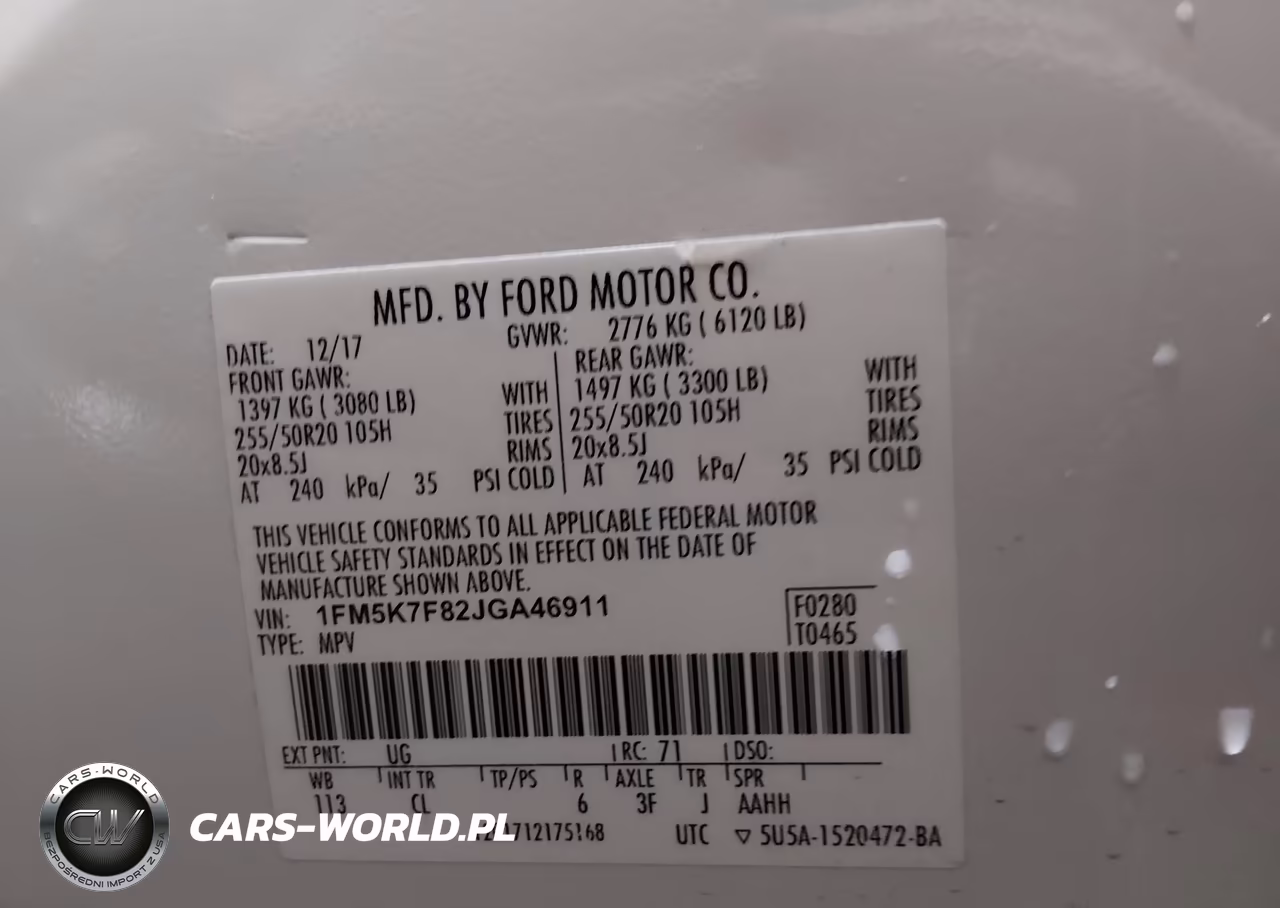 2018 Ford Explorer Limited VIN:1FM5K7F82JGA46911 - 9