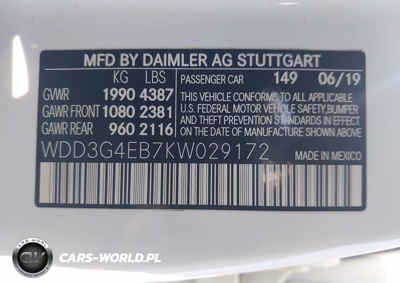 2019 Mercedes-Benz A 220 VIN:WDD3G4EB7KW029172 - 9