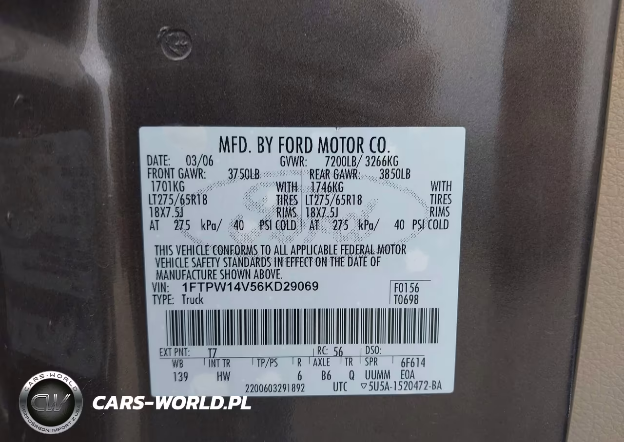 2006 Ford F-150 Fx4-Lariat-Xlt VIN:1FTPW14V56KD29069 - 9