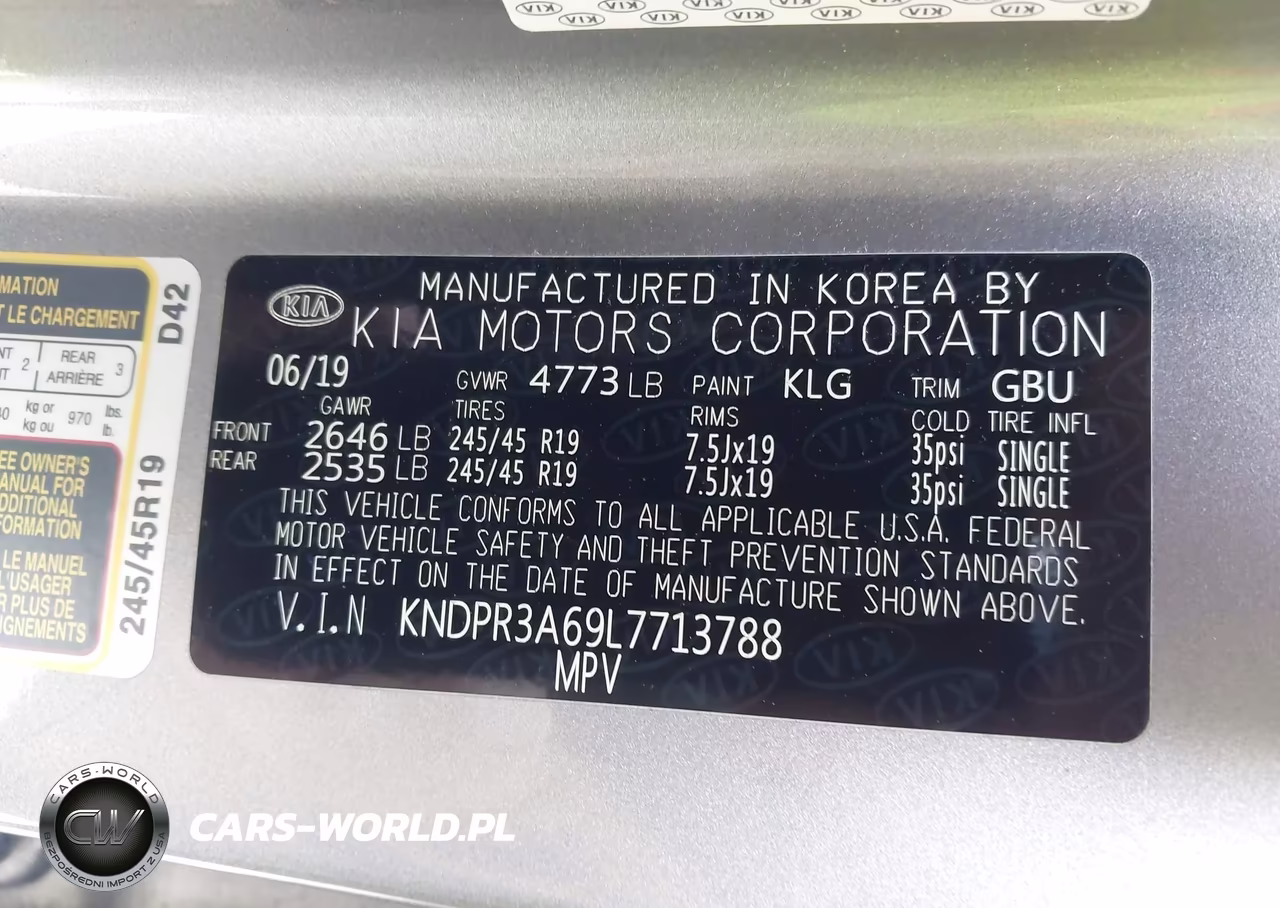 2020 Kia Sportage Sx Turbo VIN:KNDPR3A69L7713788 - 9