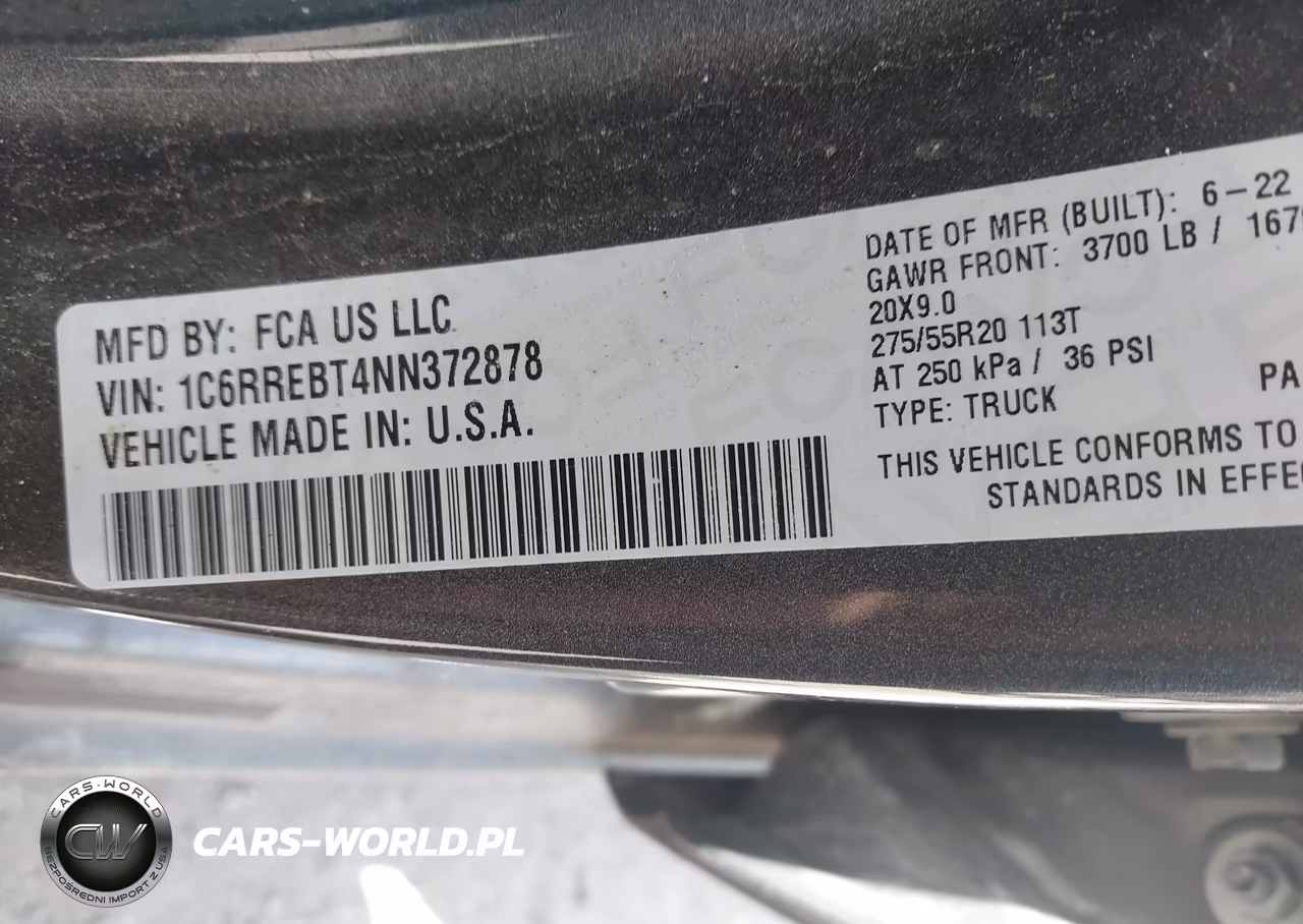 2022 Ram 1500 Lone Star 4X2 6'4 Box VIN:1C6RREBT4NN372878 - 9