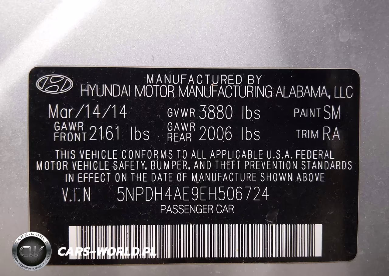 2014 Hyundai Elantra Se VIN:5NPDH4AE9EH506724 - 9