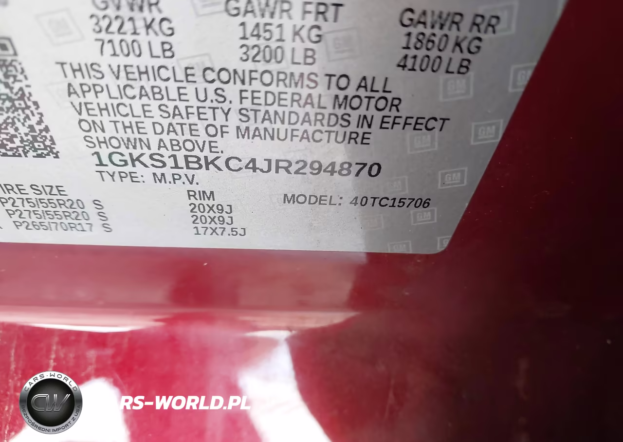 2018 GMC Yukon Slt VIN:1GKS1BKC4JR294870 - 9