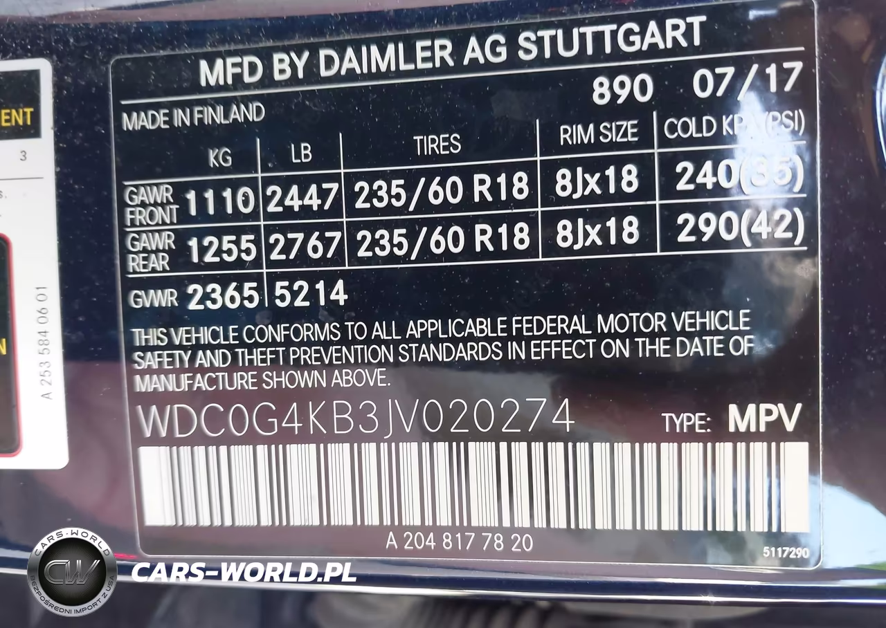 2018 Mercedes-Benz Glc 300 4Matic VIN:WDC0G4KB3JV020274 - 9
