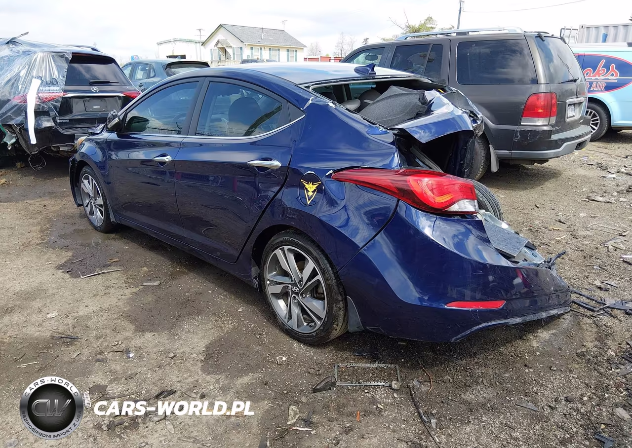 2014 Hyundai Elantra Limited VIN:5NPDH4AE6EH512710 - 3