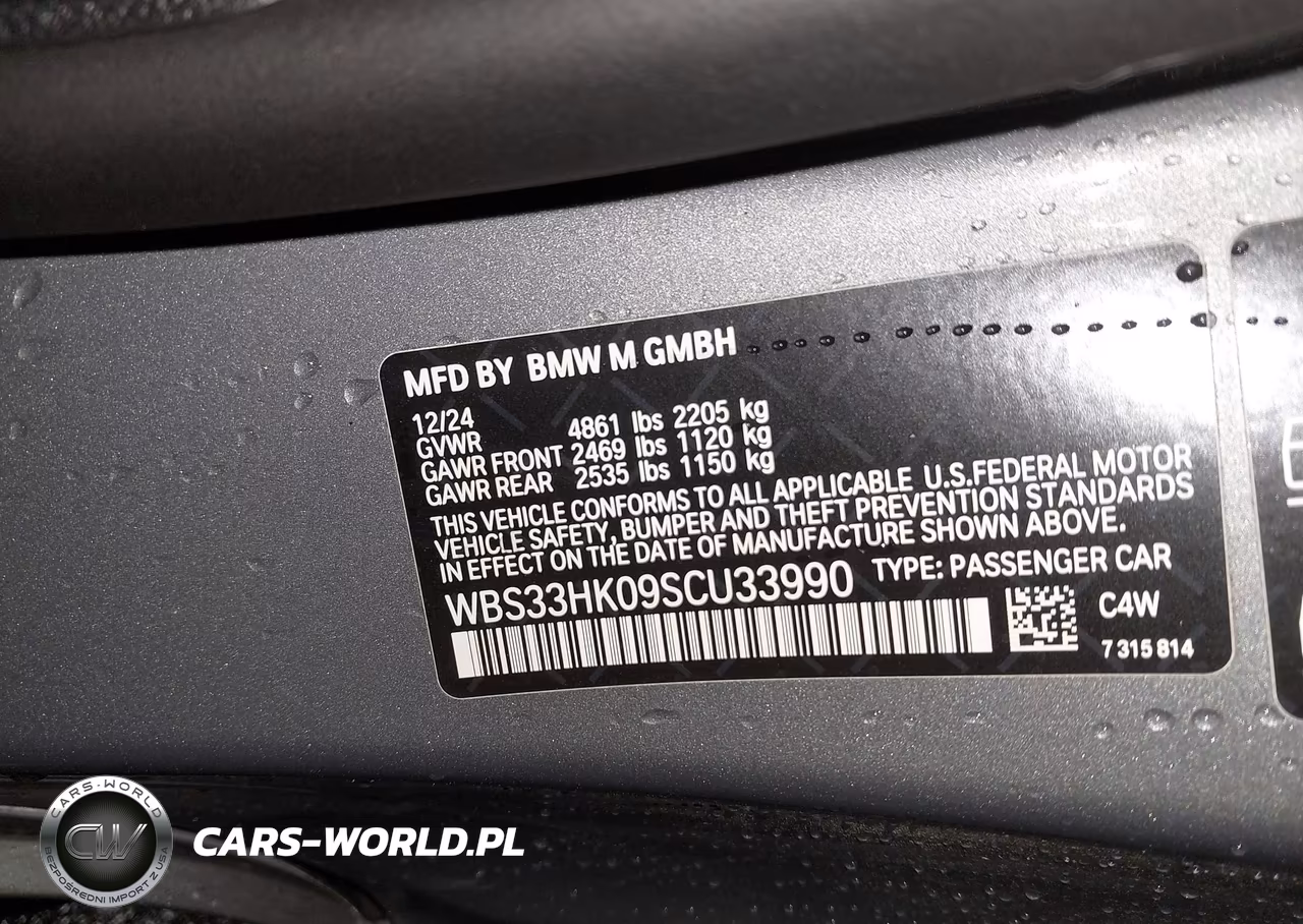 2025 BMW M4 Competition xDrive VIN:WBS33HK09SCU33990 - 9
