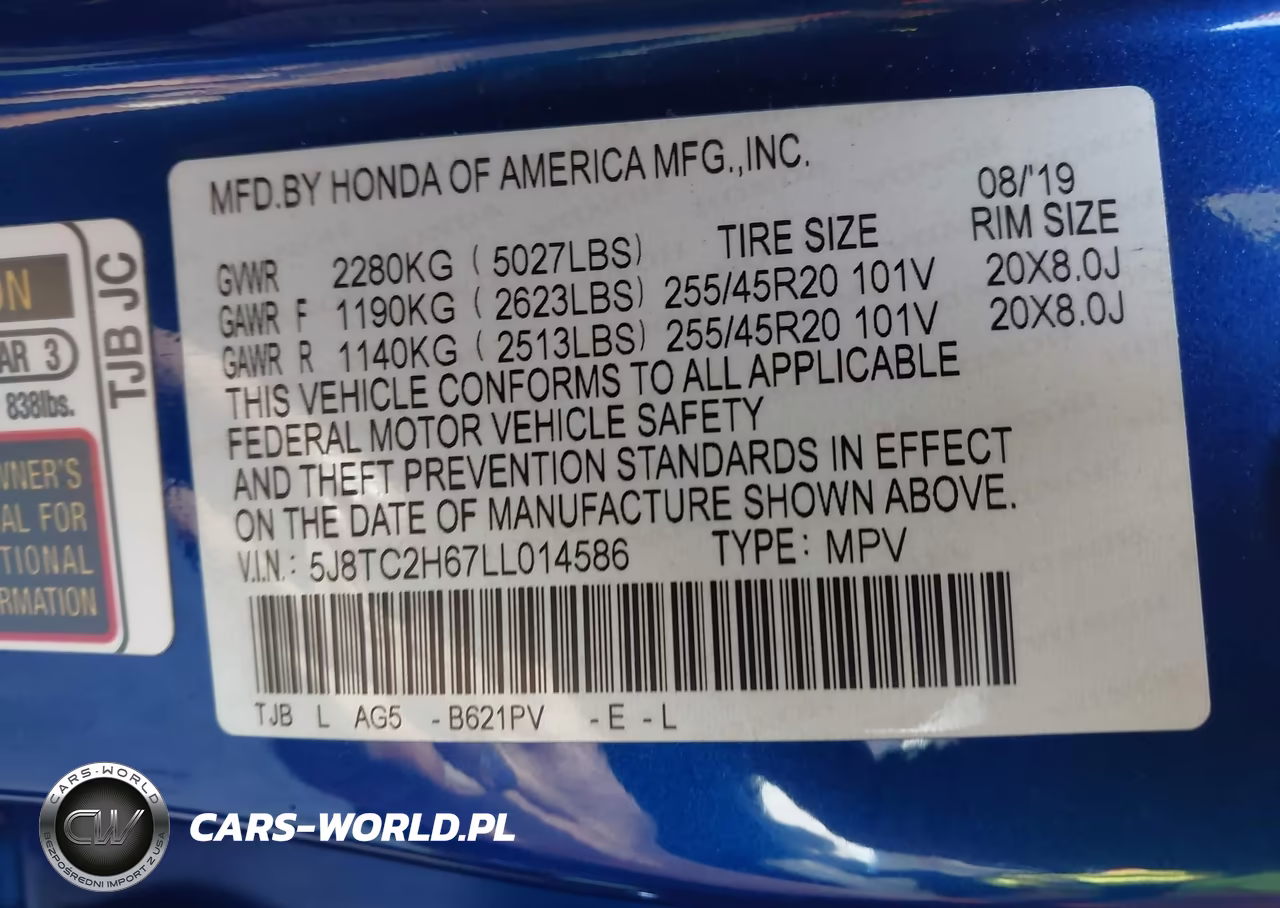 2020 Acura Rdx A-Spec Package VIN:5J8TC2H67LL014586 - 9