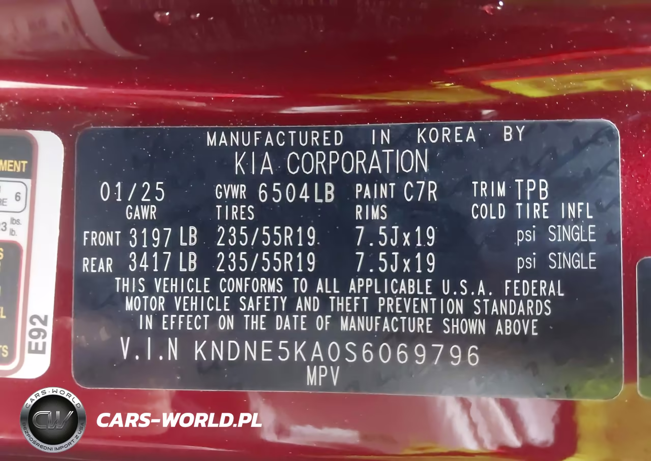 2025 Kia Carnival Mpv Hybrid Sx VIN:KNDNE5KA0S6069796 - 9