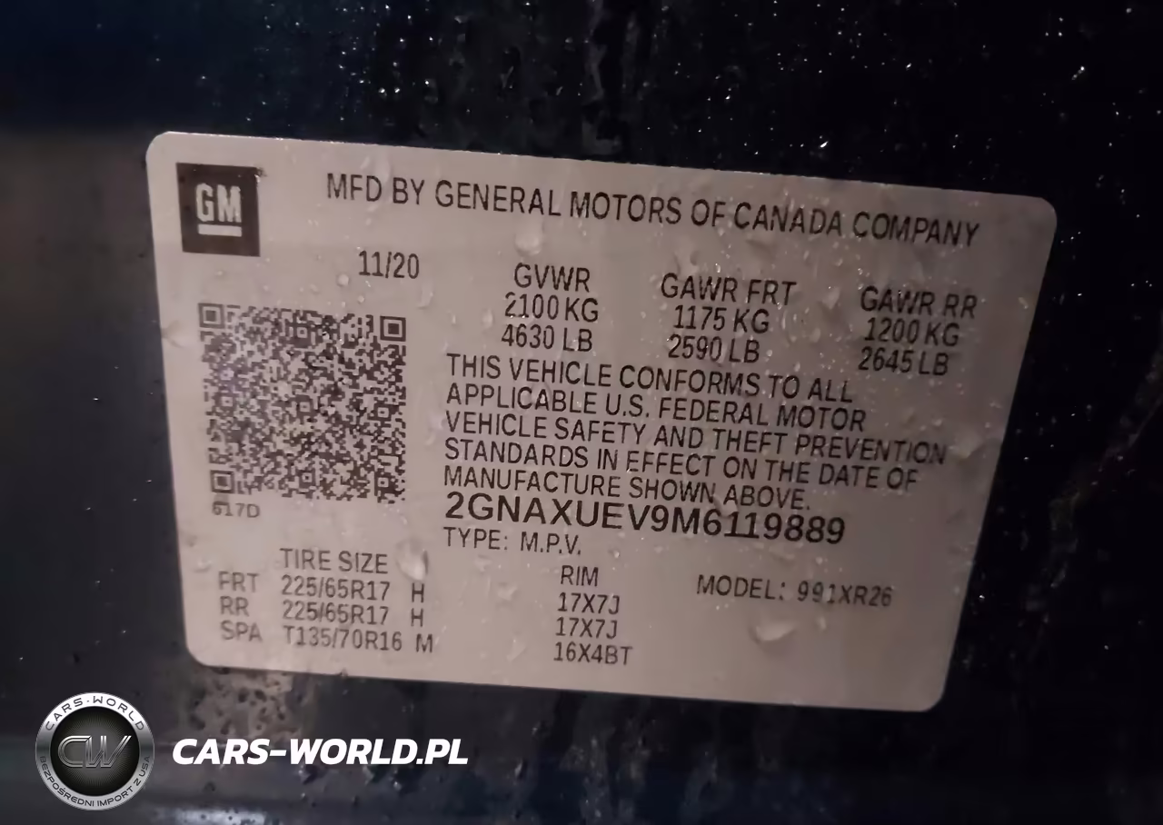 2021 Chevrolet Equinox Awd Lt VIN:2GNAXUEV9M6119889 - 9