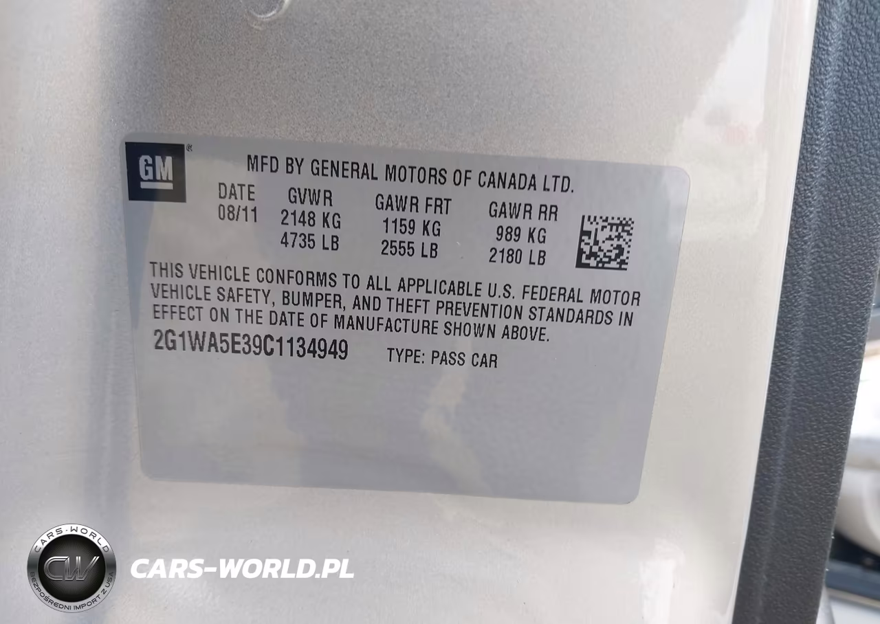 2012 Chevrolet Impala Ls VIN:2G1WA5E39C1134949 - 9