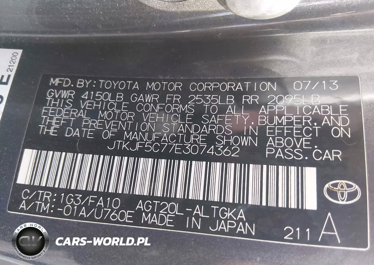 2014 Scion Tc VIN:JTKJF5C77E3074362 - 9
