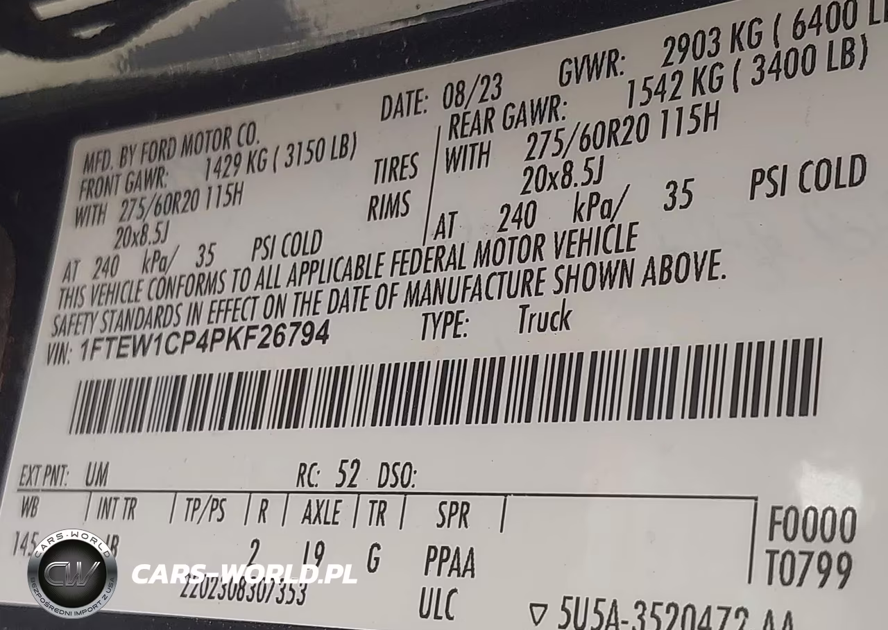2023 Ford F-150 Xl VIN:1FTEW1CP4PKF26794 - 9
