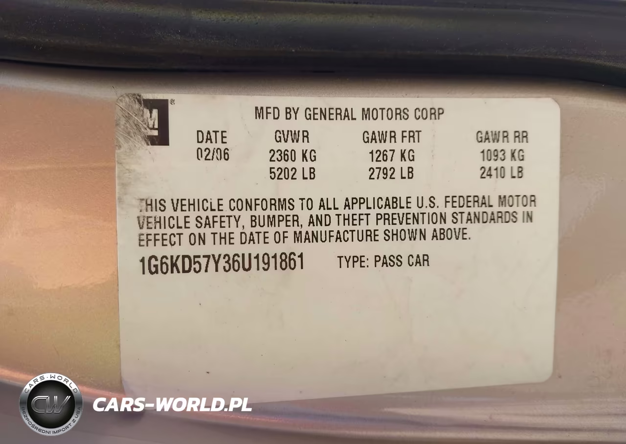 2006 Cadillac Dts Standard VIN:1G6KD57Y36U191861 - 9
