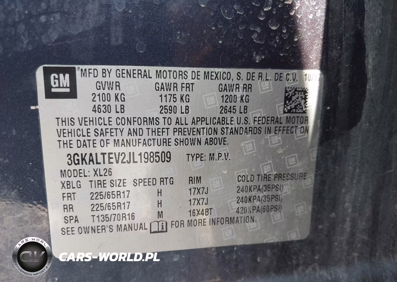 2018 GMC Terrain Sle VIN:3GKALTEV2JL198509 - 9