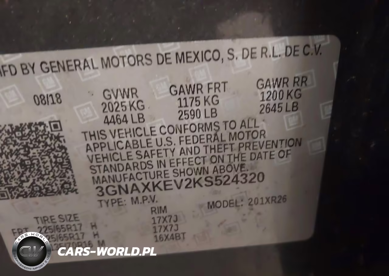 2019 Chevrolet Equinox Lt VIN:3GNAXKEV2KS524320 - 9