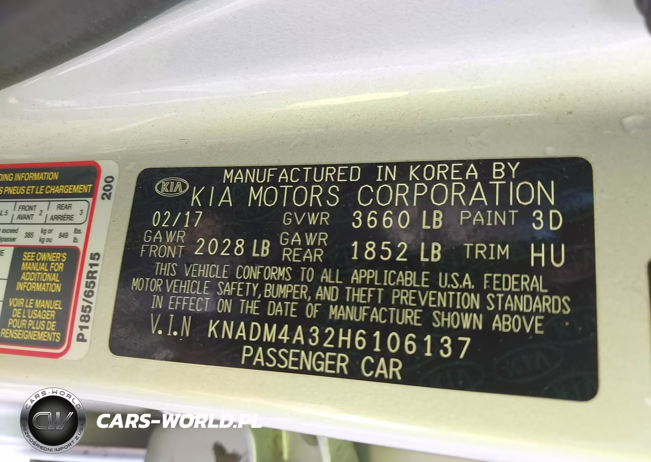 2017 Kia Rio Lx VIN:KNADM4A32H6106137 - 9