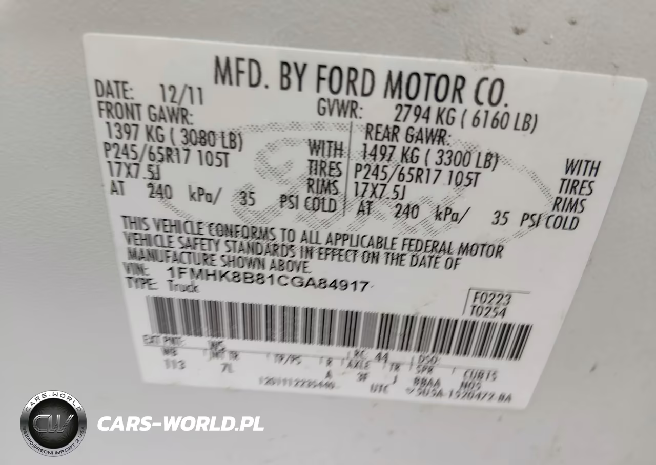 2012 Ford Explorer VIN:1FMHK8B81CGA84917 - 9